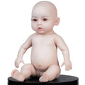 kikookikoo Lifelike Reborn Baby Dolls 18.5-Inch Realistic Open Eyes Baby Girl, Full Body Silicone Poseable Doll for Kids as a GIft