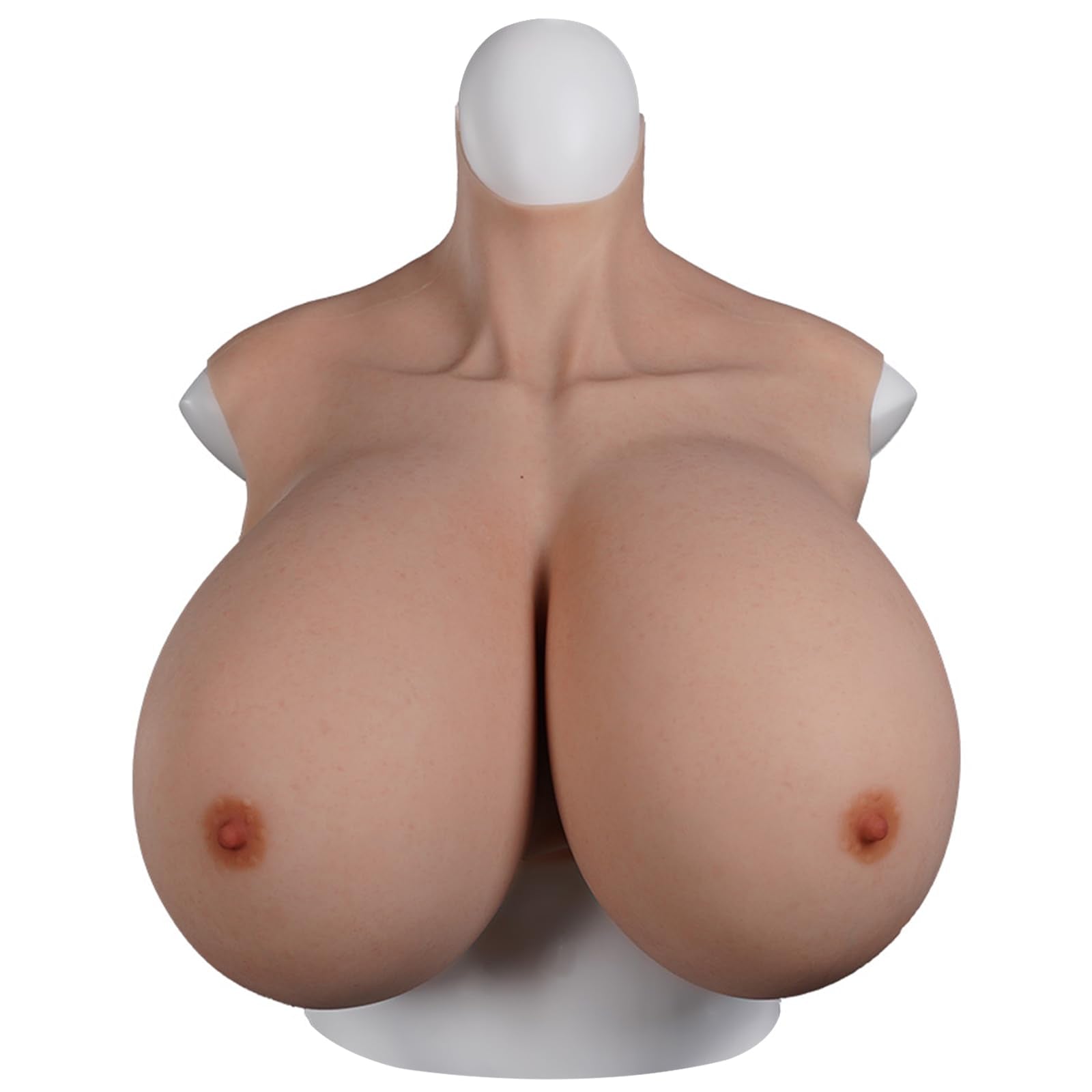 kikookikoo Silicone Breastplate for Crossdressers Bigger Fake Breast forms S/Z plus Cup for Transgender Drag Queen cosplay