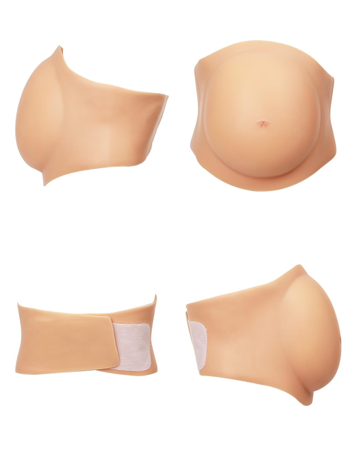 Fake Pregnant Belly 4-6 Months Silicone Pregnancy Belly Realistic Baby Bump Prank Props Actor Performance Cosplay