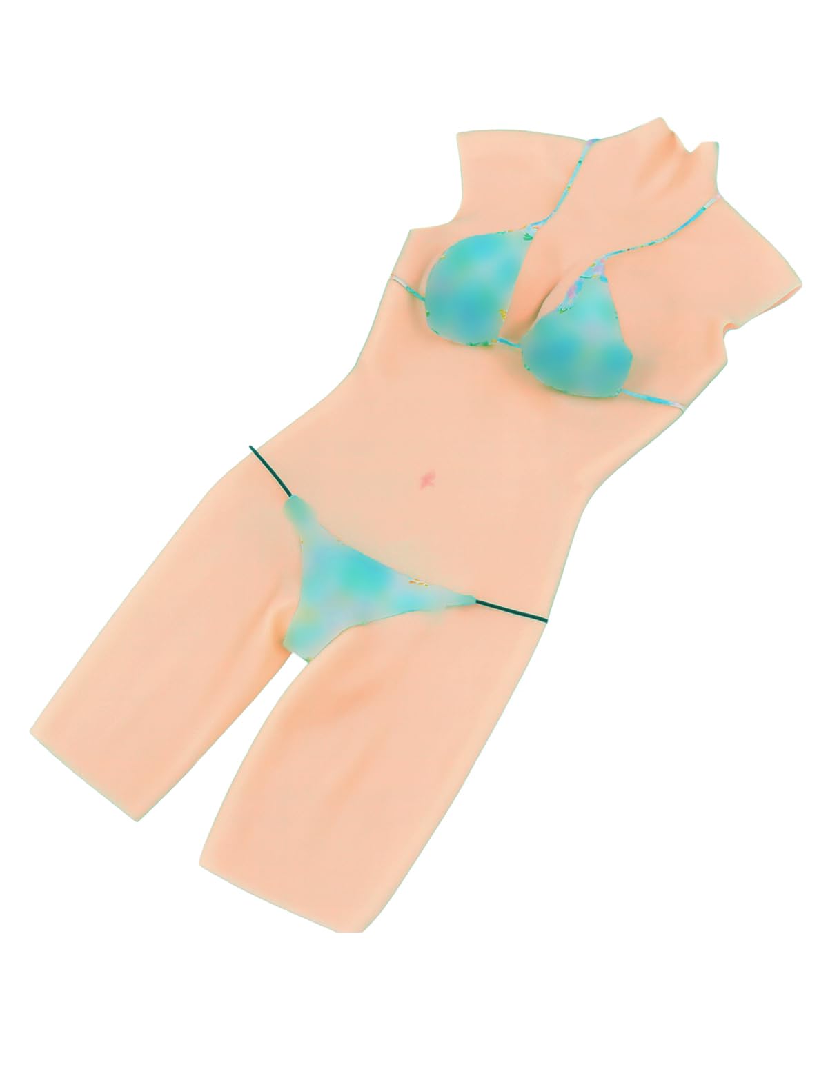 Realistic Silicone Short Bodysuit Breast Form with C-E Cup for Transgender Crossdresser Cosplay Outfit