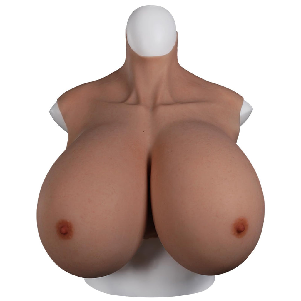 kikookikoo Silicone Breastplate for Crossdressers Bigger Fake Breast forms S/Z plus Cup for Transgender Drag Queen cosplay