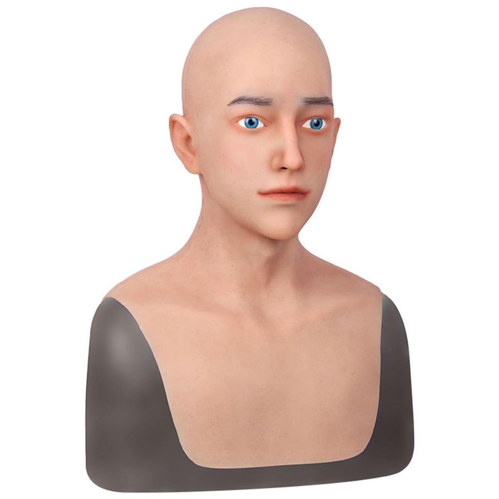 kikookikoo Alan Silicone Full Face Mask Realistic Halloween Design Skin Safe Cosplay for Crossdresser Party Costume