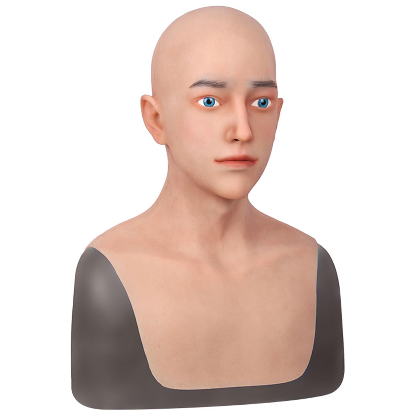 kikookikoo Alan Silicone Full Face Mask Realistic Halloween Design Skin Safe Cosplay for Crossdresser Party Costume