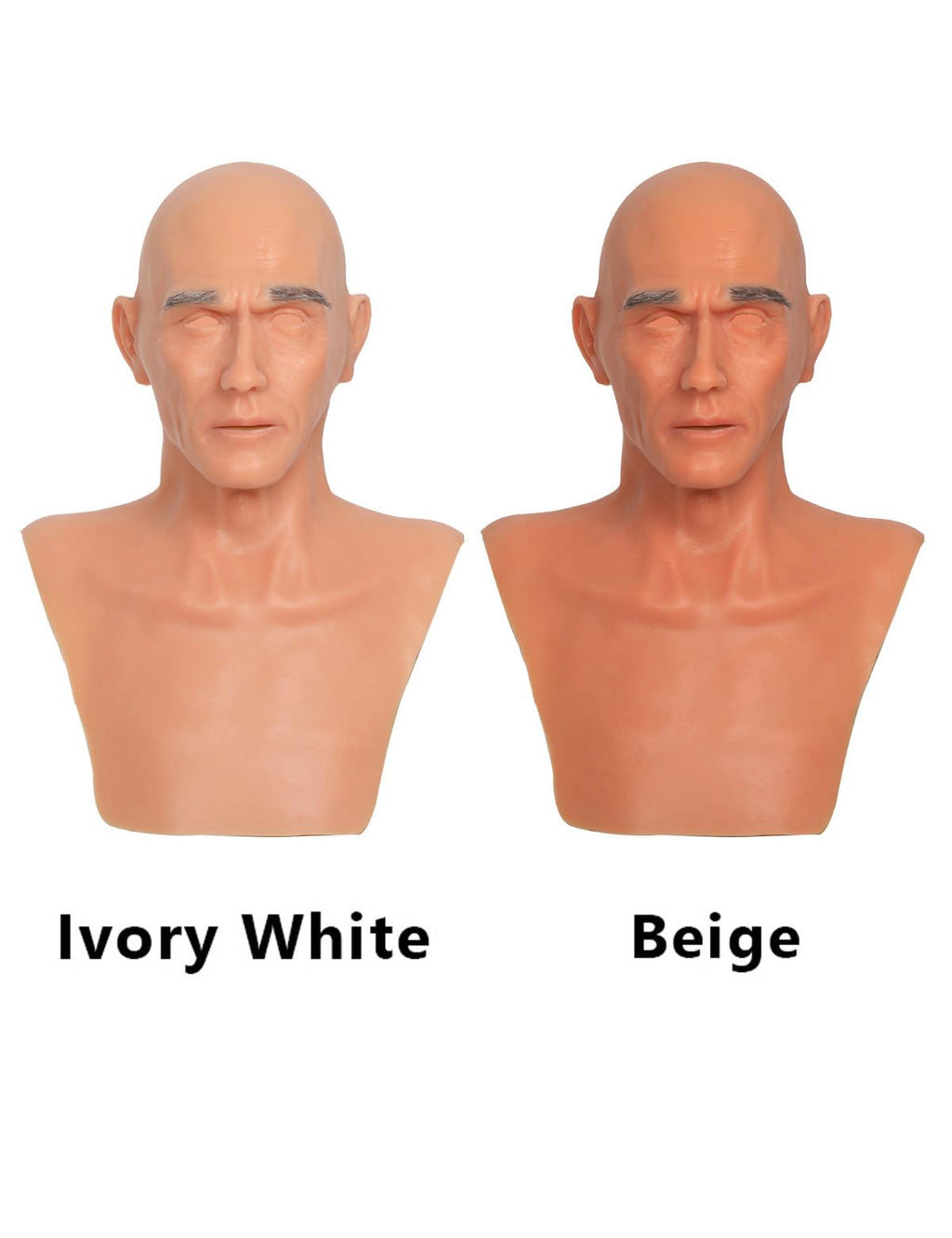 Charles Silicone Head Mask Realistic Old Man Face Masks Cosplay Prank Costume Props Masquerade