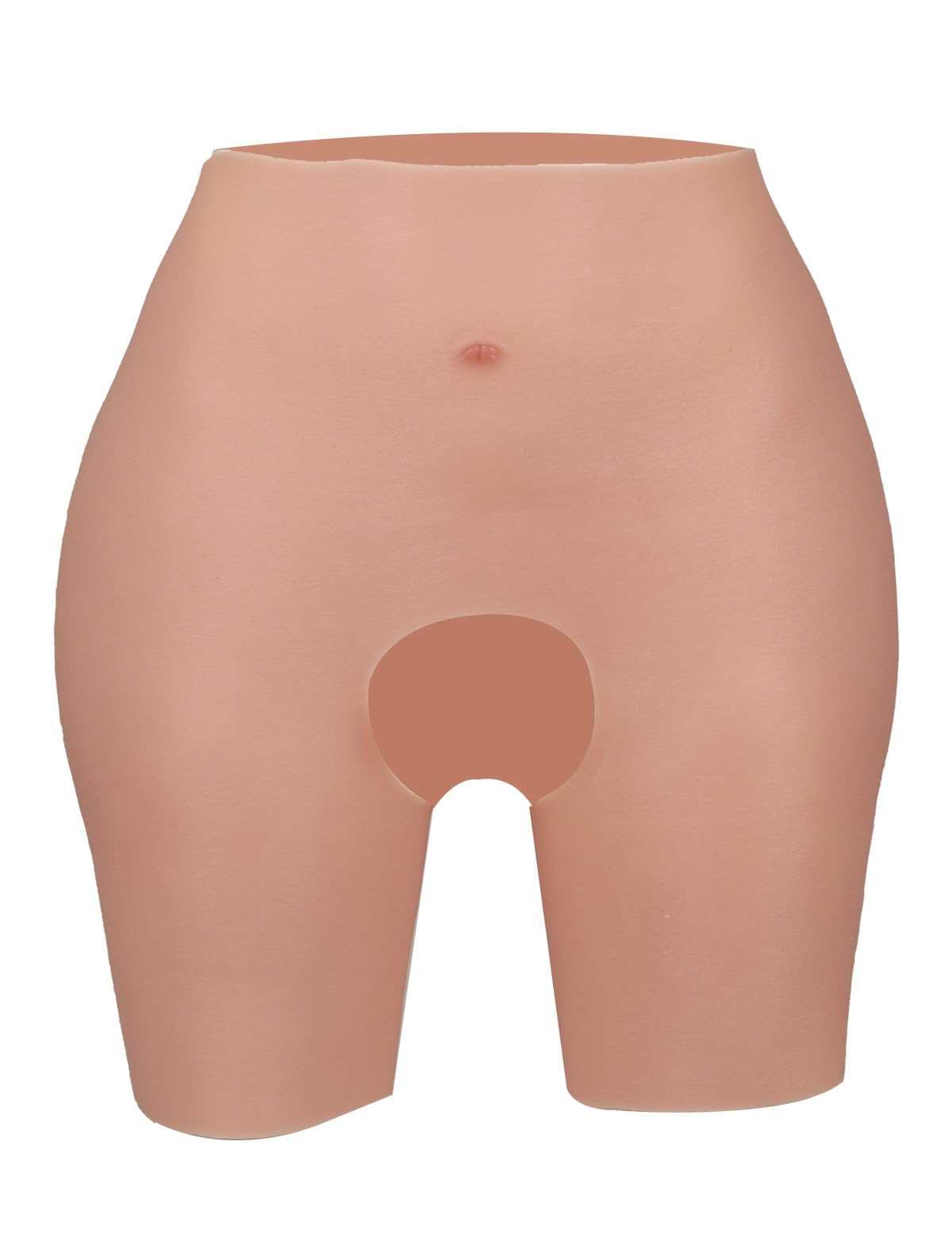 Silicone Hip & Butt Enhancer Shorts, Realistic Curve Pads with Open-Crotch Easy Wear for Crossdresser & Cosplay