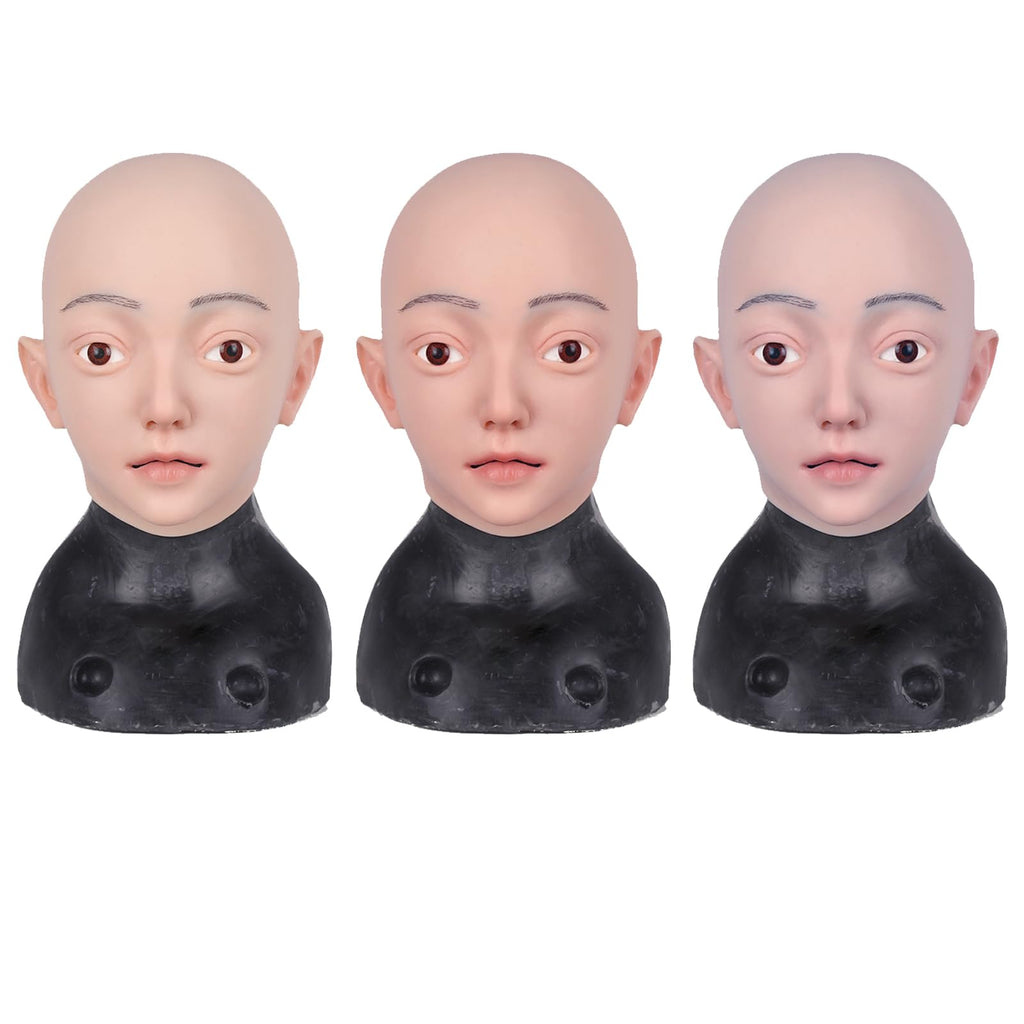 kikookikoo Realistic Silicone Full Face Mask for Adults Female Cosplay Halloween Crossdresser Party Transformation