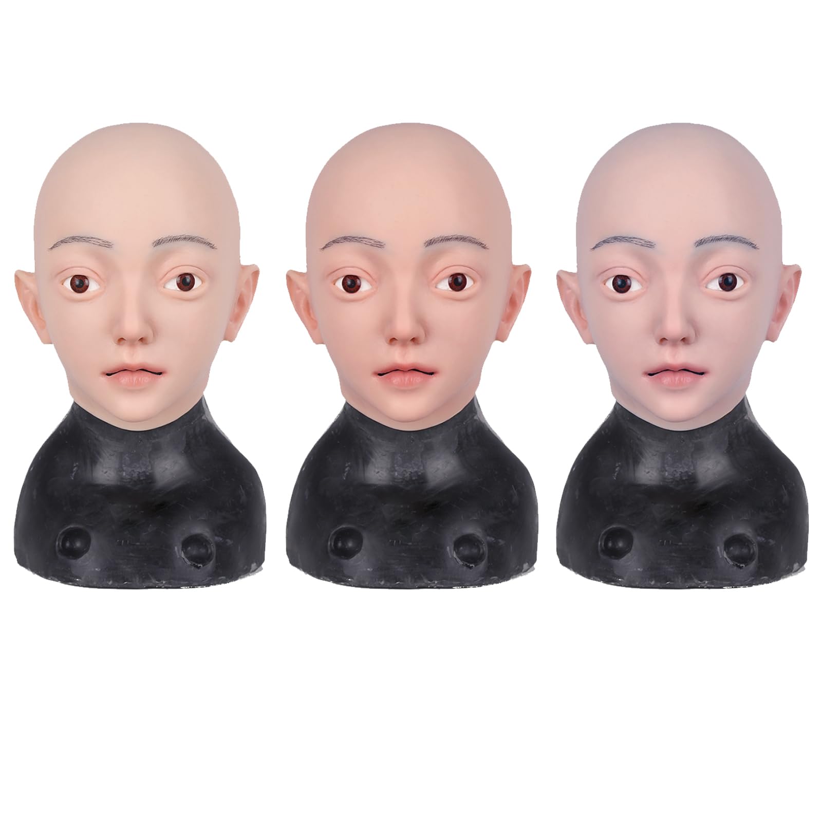 kikookikoo Realistic Silicone Full Face Mask for Adults Female Cosplay Halloween Crossdresser Party Transformation