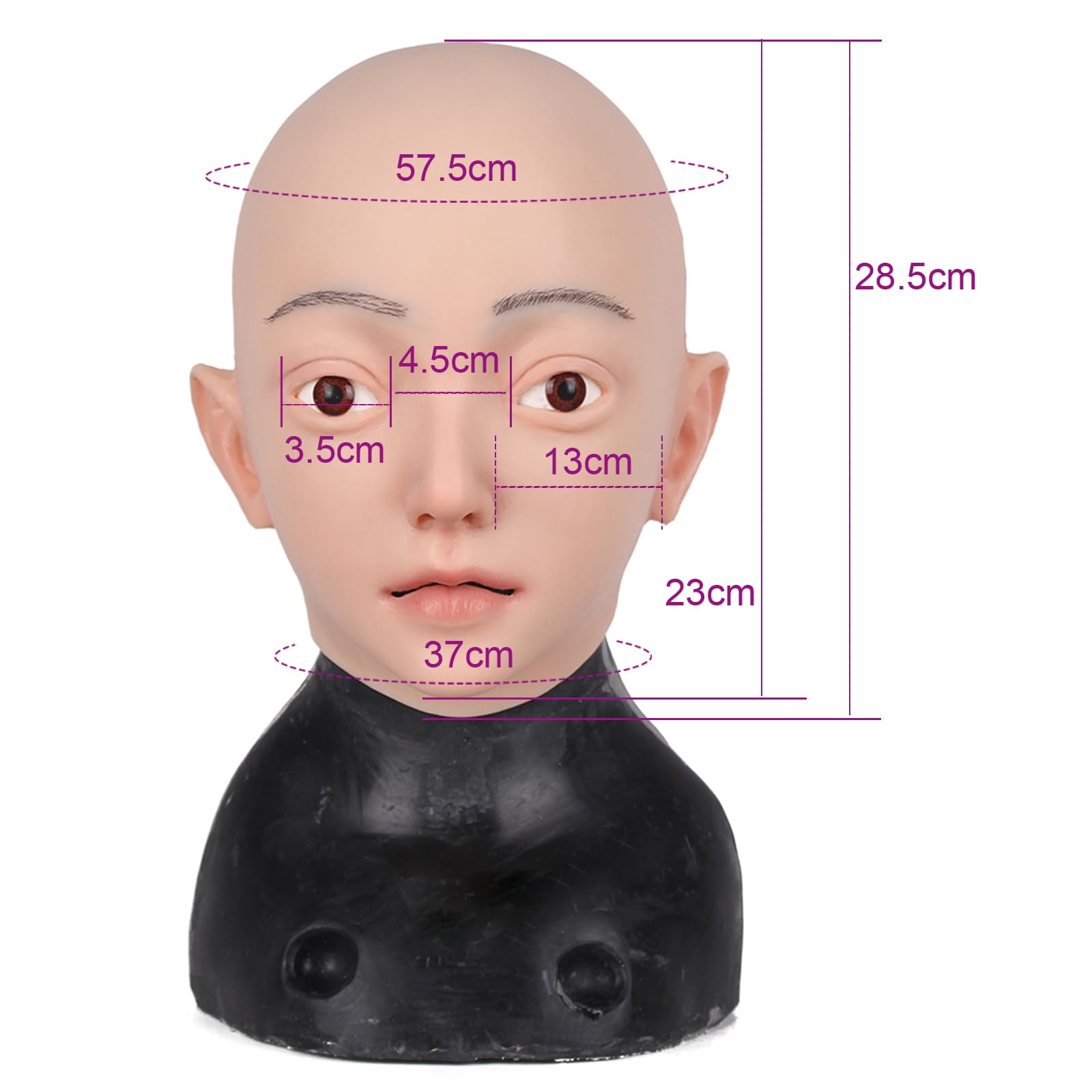 kikookikoo Realistic Silicone Full Face Mask for Adults Female Cosplay Halloween Crossdresser Party Transformation