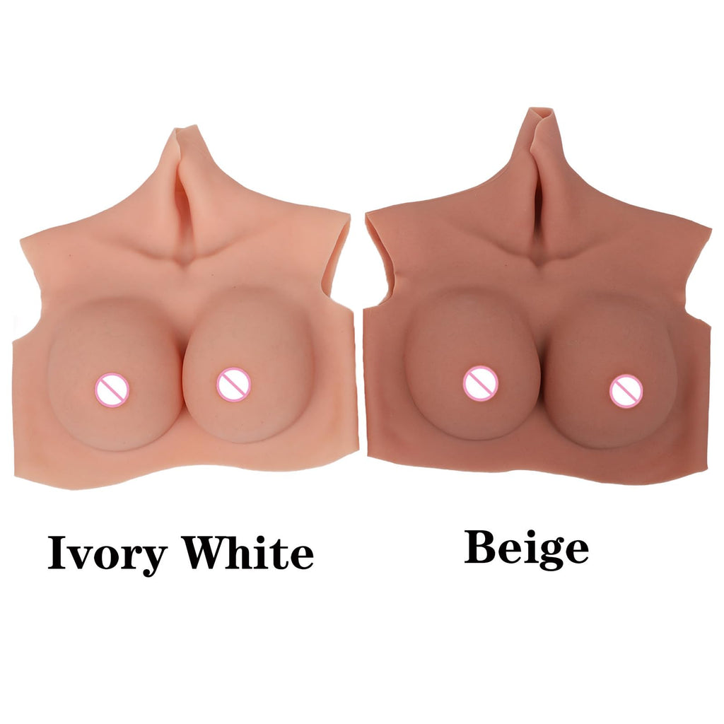 Silicone Breast Plate Forms 8G Oil-free Airbag Silicone Filler Fake Boobs Breastplate Cosplay Transgender