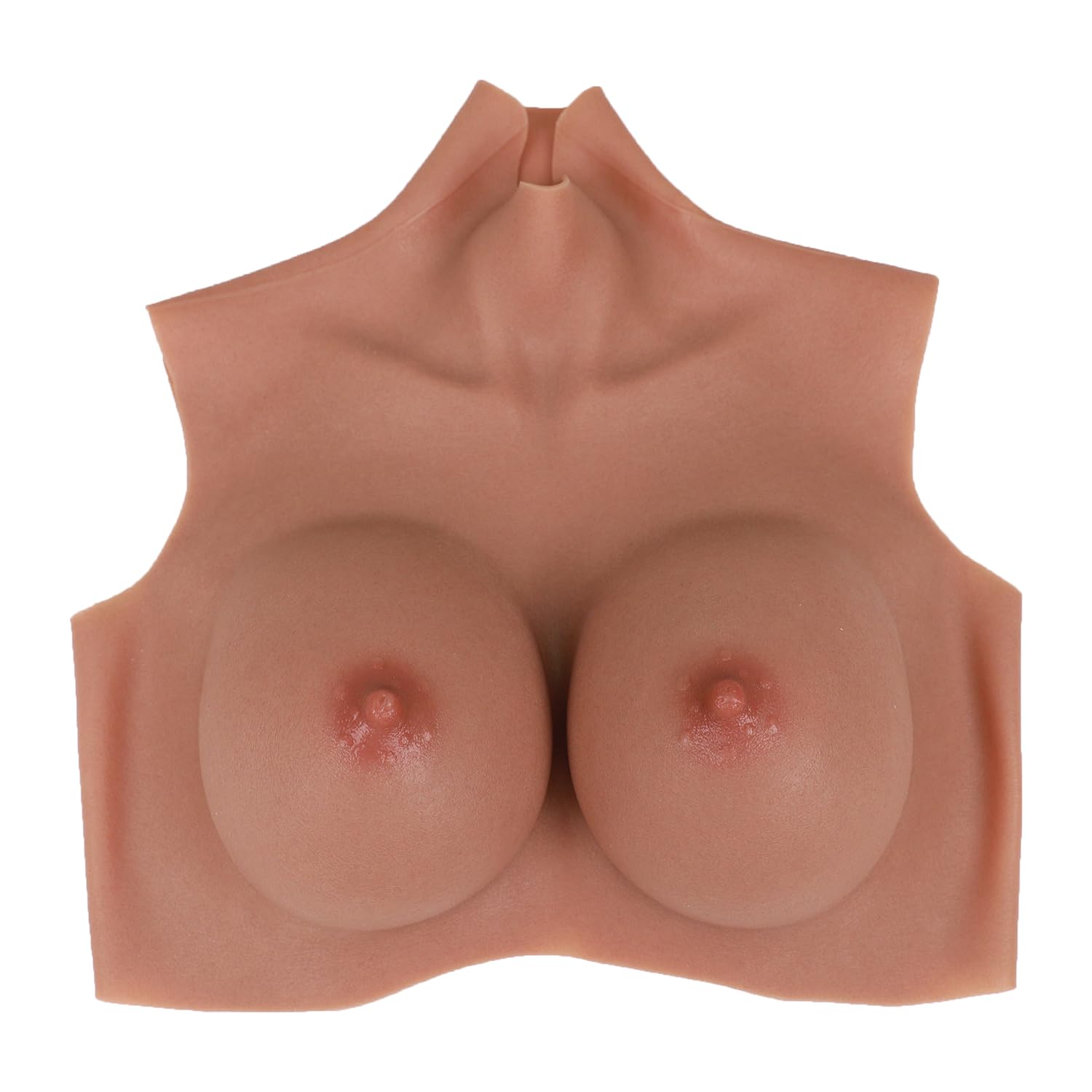 Realistic Silicone Breastplate C–H Cup, Fake Boobs Breast Forms Chest Plate for Crossdresser & Transgender Cosplay