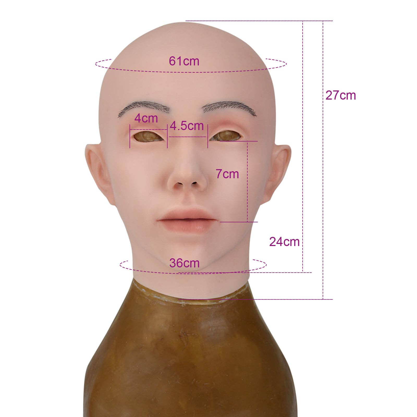 kikookikoo Realistic Soft Silicone Female Mask for Crossdress Halloween Wear Transgender Drag Queen Costume Party