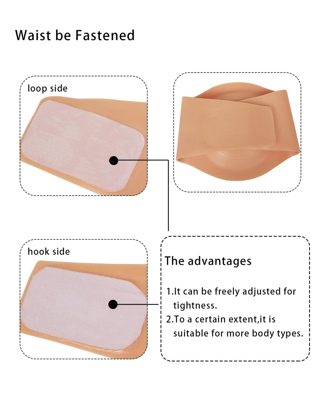 Fake Pregnant Belly 4-6 Months Silicone Pregnancy Belly Realistic Baby Bump Prank Props Actor Performance Cosplay