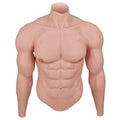 Silicone Muscle Suit with Arms for Men, Realistic Muscular Chest & Abs Half-Body Cosplay & Performance