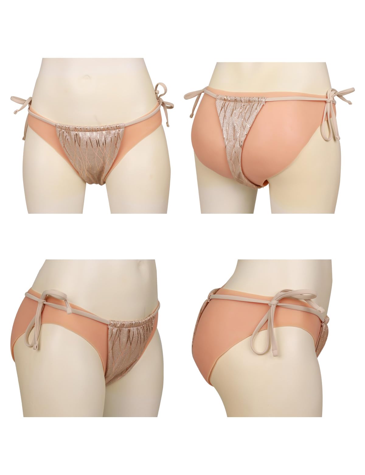 Silicone Short Triangle Fake Vaginal Panties Hip Enhancer Pants Drag Queens Cosplay Crossdressers Transgender