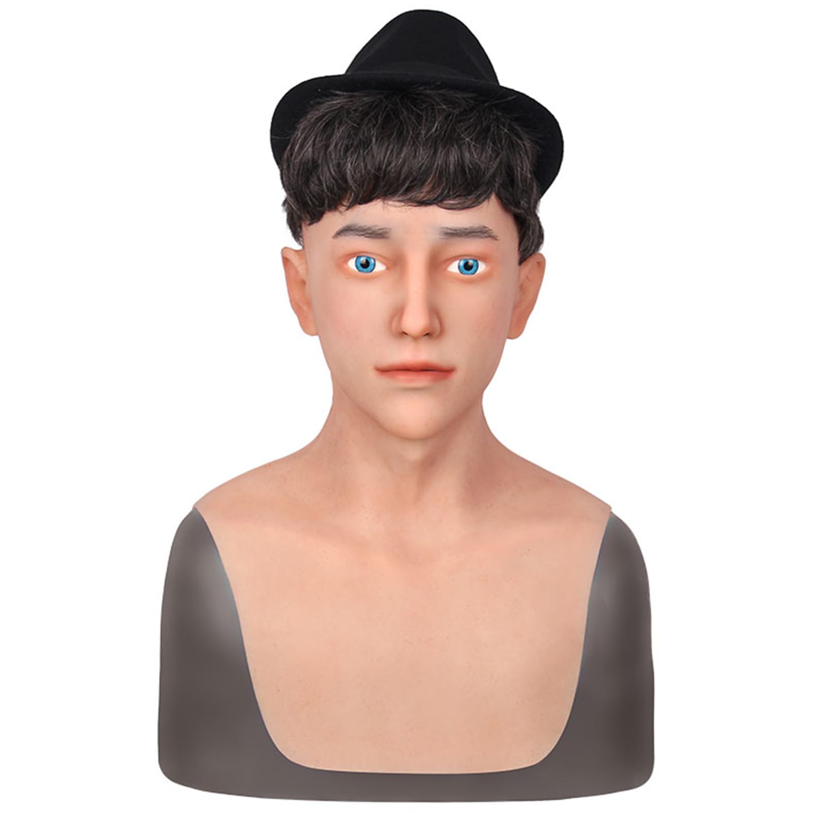 kikookikoo Alan Silicone Full Face Mask Realistic Halloween Design Skin Safe Cosplay for Crossdresser Party Costume